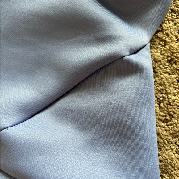 ASOS Maternity Scuba Off the Shoulder Lace Dress in Lilac - Picture 7 of 7